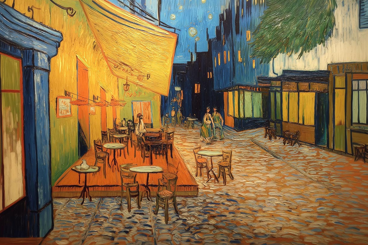 Café Terrace at Night – Inspired by Van Gogh