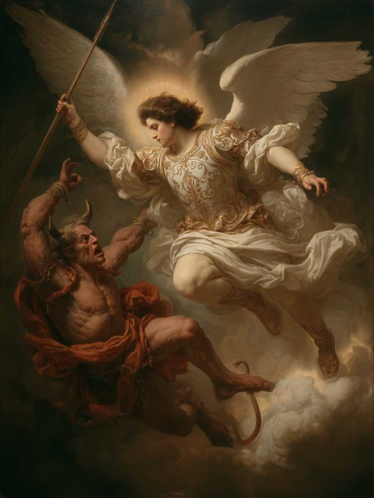 Saint Michael the Archangel — Giclée Canvas Print Saint Michael the Archangel — Giclée Canvas Print