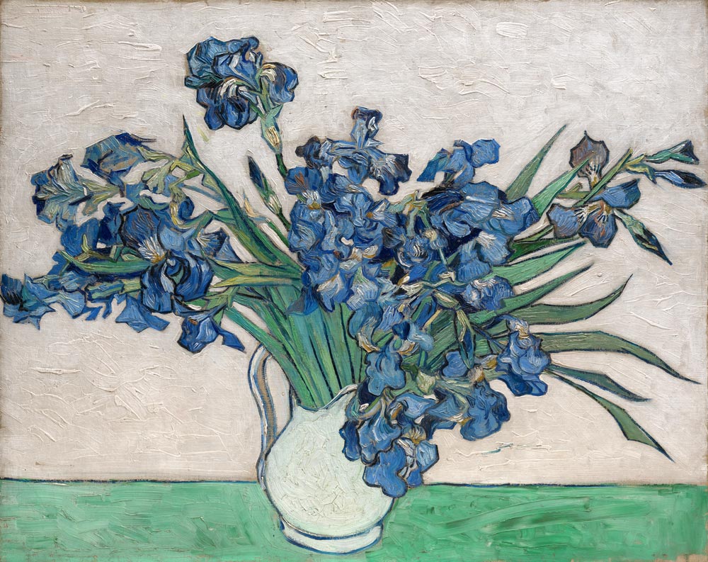 Irises in a Vase – Vincent van Gogh