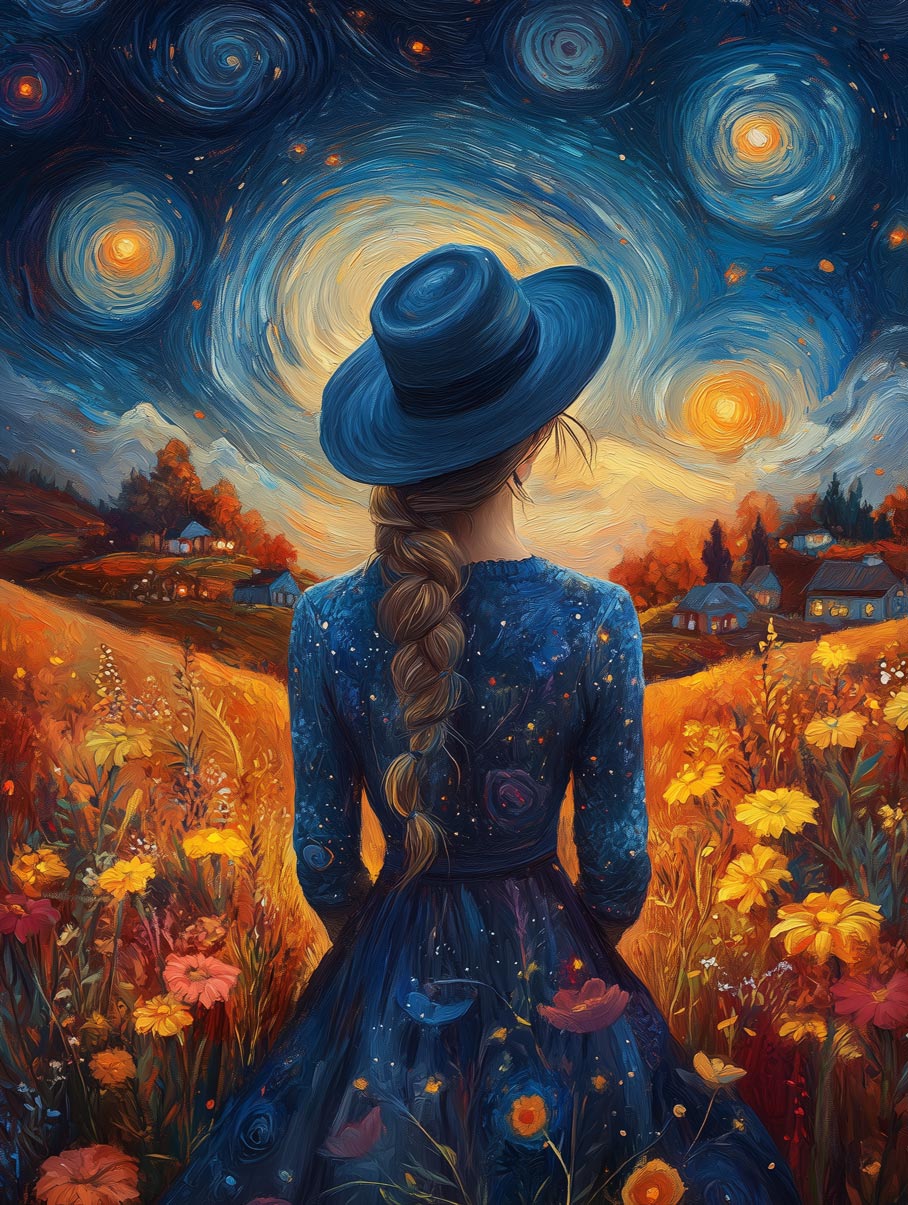 Fields of Stardust – Starry Sky Fantasy Wall Art Print