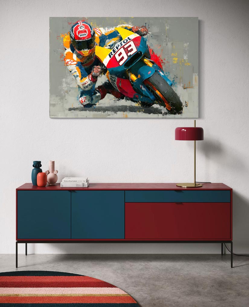 Legend in Motion – Marc Márquez #93 Repsol Honda Racing Giclée Art