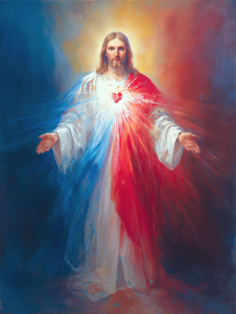 V Divine Mercy of Jesus — Giclée Canvas Print