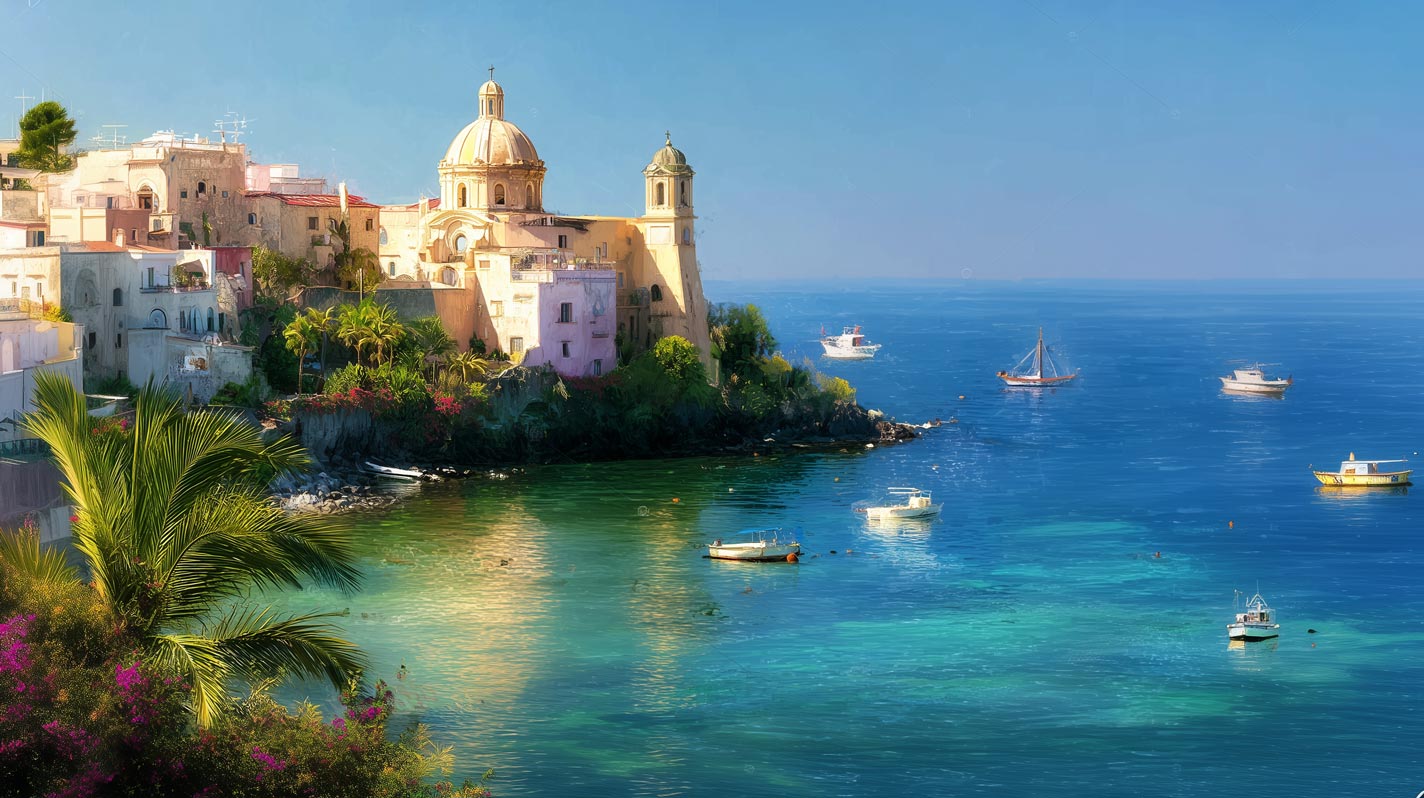 Coastal Serenity – Impression Giclée Panoramique sur Toile