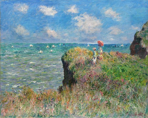 Cliff Walk at Pourville – Claude Monet