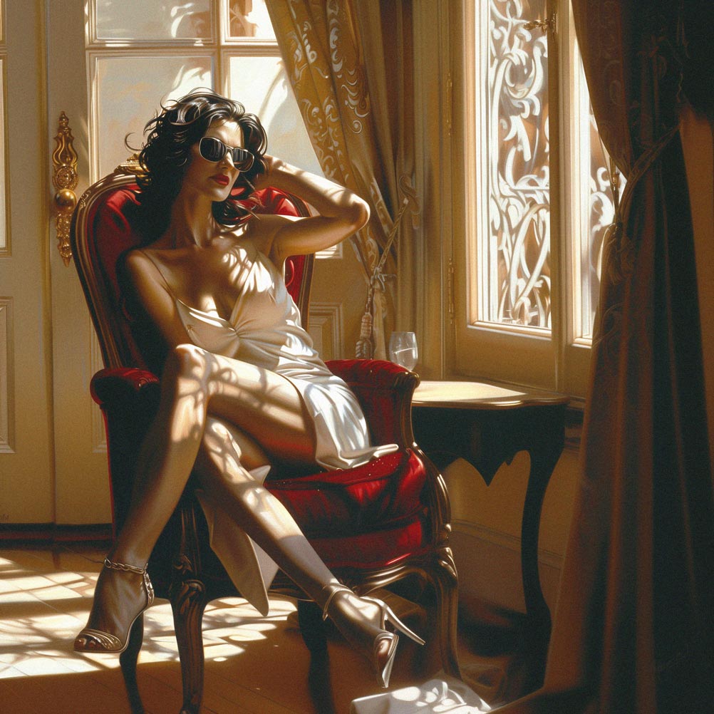 Après-midi de Velours – Tirage Giclée Élégant sur Toile