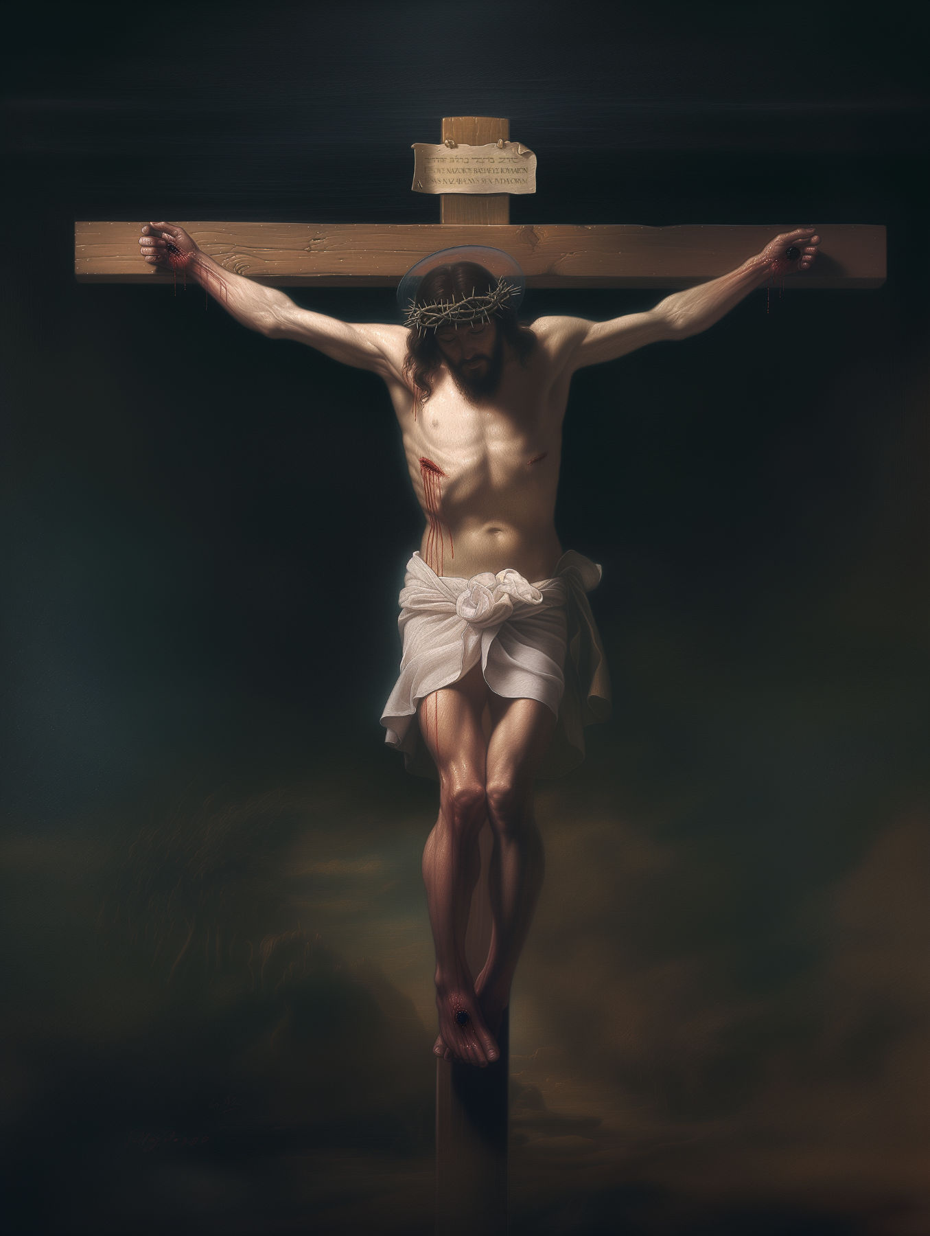 Christ on the Cross — Giclée Canvas Print Christ on the Cross — Giclée Canvas Print