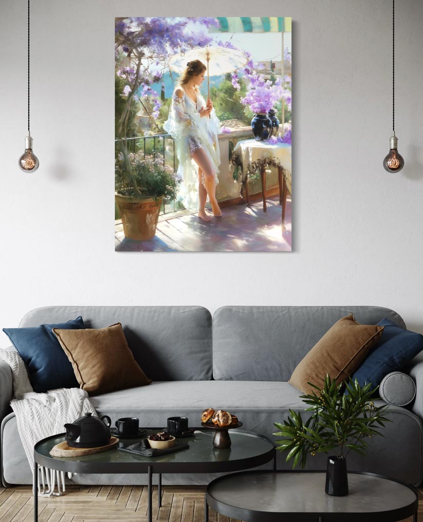 Whispers of Lavender – Romantischer Giclée-Leinwanddruck